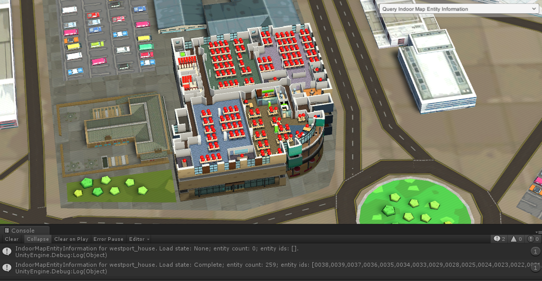 Obtain information about the entities within an indoor map.